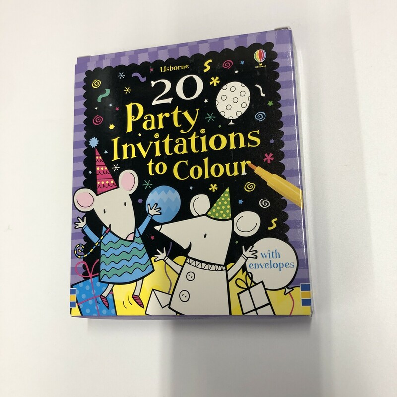 Party Invitations To Colo, Size: Usborne, Item: NEW