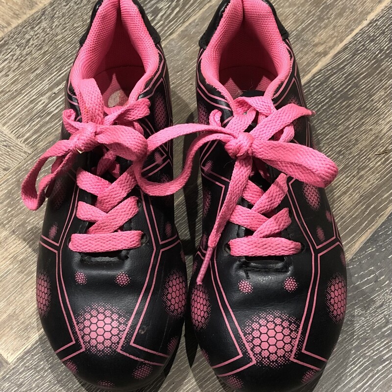 Soccer Shoes, Pink/blk, Size: 13Y