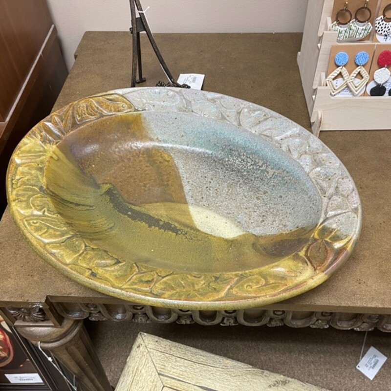 John Ransmeier Clay Platter/Bowl, Size: 19x15x3