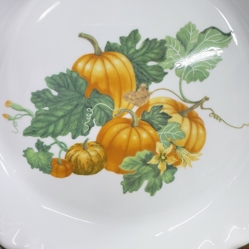 Ceramic Pie Plate, Pumpkin, Size: 9.5