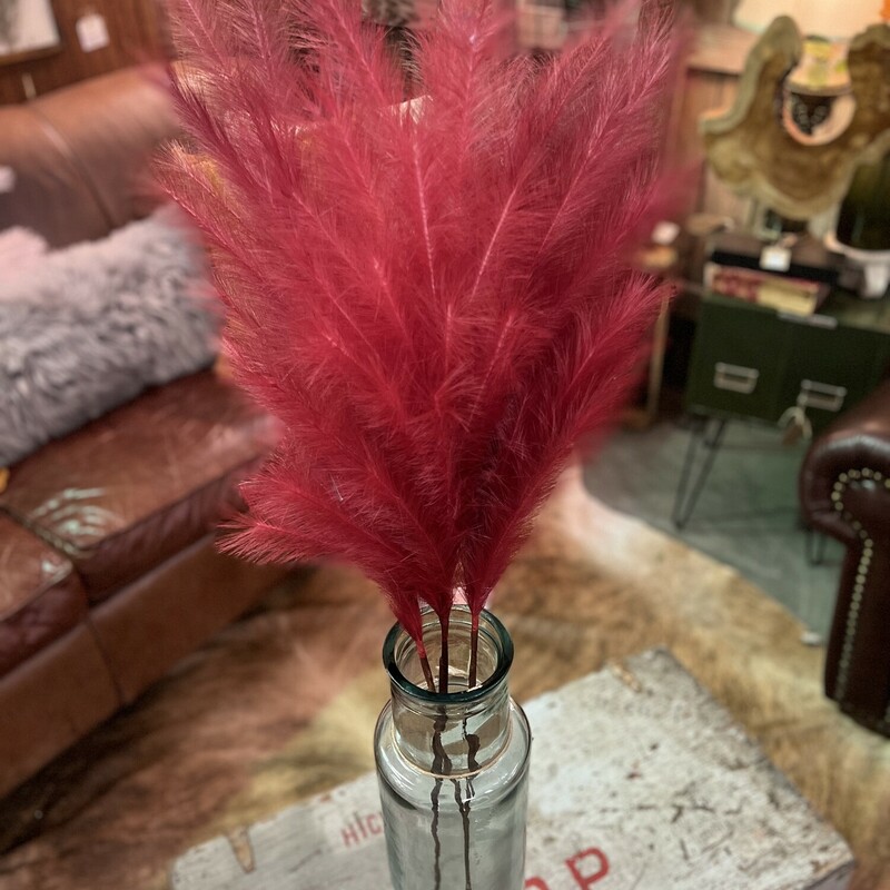 These gorgeous red colored pampas stems are perfect for weddings, parties, or even photography! The rich tone is such a gorgeous pampas color that makes these florals a beautiful touch to any decor! Each stem measures 45.25 inches long.
