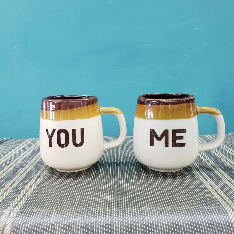Vtg You & Me Mugs