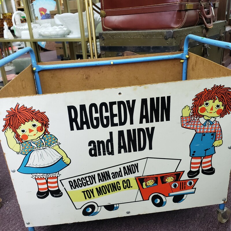 Raggedy Ann & Andy, Toy Bin, Size: W/ Wheels