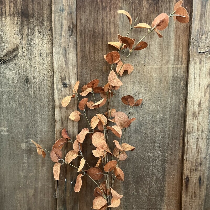 The Red Penny Leaf Stem has warm, red leaves made of fabric and measures 34 inches high
Add the warmth of the fall season to your home with this lovely, delecate stem