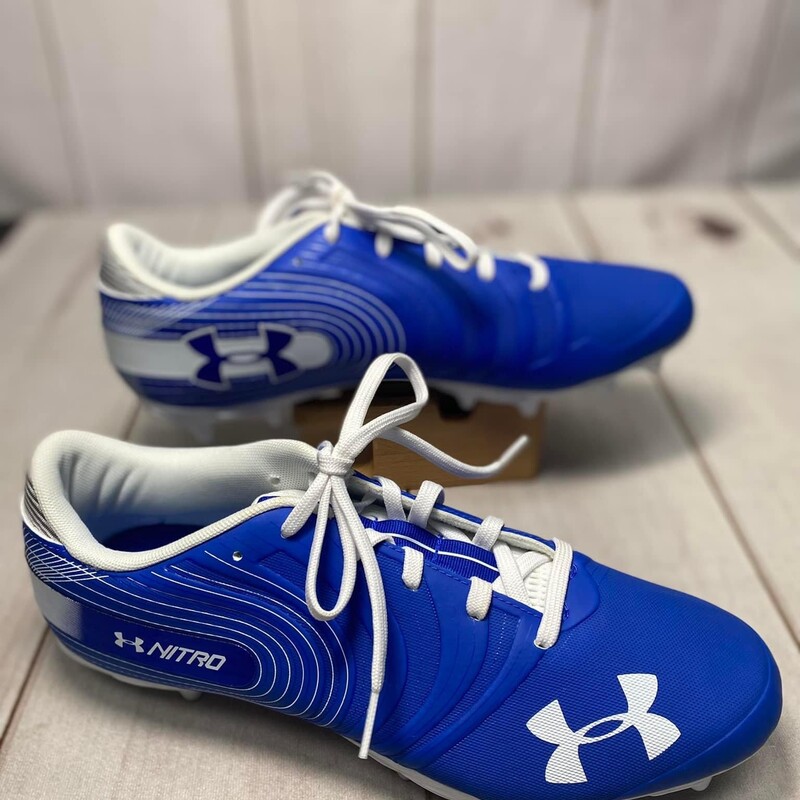 Under Armour Cleats - New without Box
Nitro in Royal Blue - 4201062349
Size: Mens 11.5