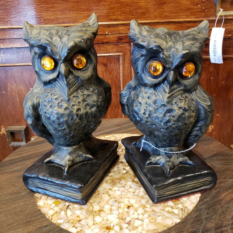 Vintage Owls Bookends
