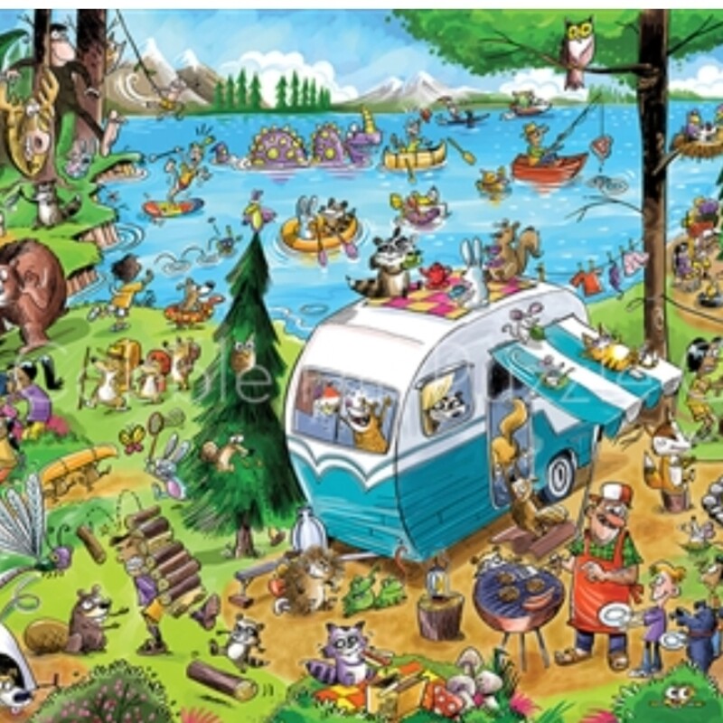 Camping Family Puzzle