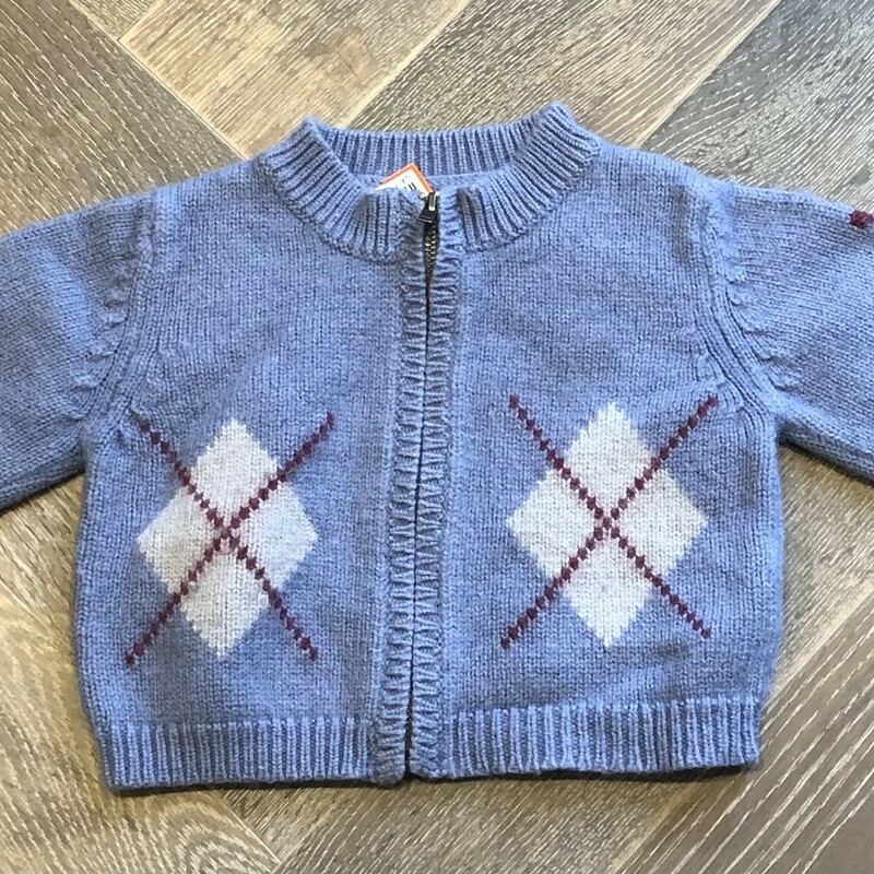 Jacadi Zip Knit Sweater, Blue, Size: 6M
50% Wool
50% Cotton