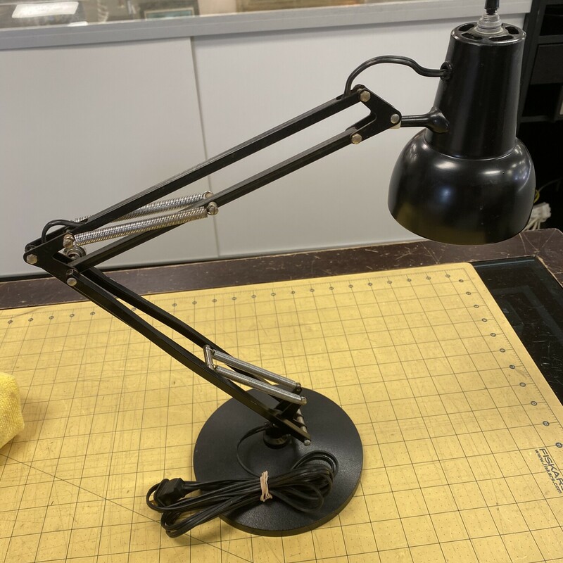 Luxo Articulating Desk Lamp, Black, Size: 10-20 Inch