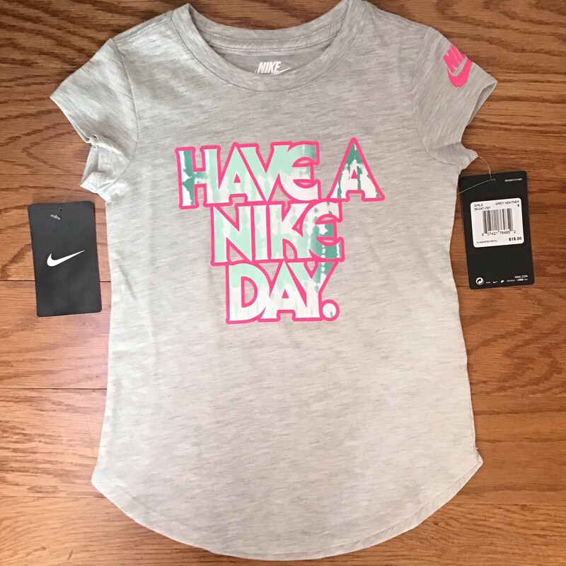 Nike Shirt NEW, Gray, Size: 4-5

brand new with tag

ALL ONLINE SALES ARE FINAL.
NO RETURNS
REFUNDS
OR EXCHANGES

PLEASE ALLOW AT LEAST 1 WEEK FOR SHIPMENT. THANK YOU FOR SHOPPING SMALL!