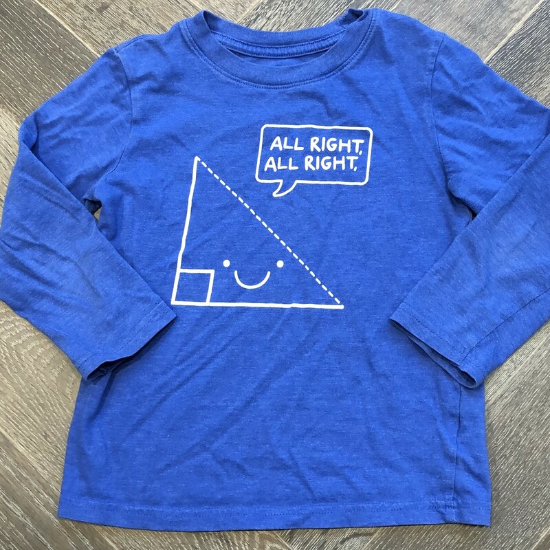 Cat & Jack Shirt LS, Blue, Size: 4Y