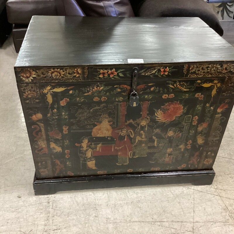 1810 Black Asian Chest, Black, 2 Pieces
34in wide x 22in deep x 27in tall