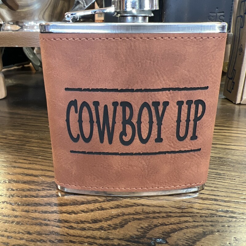 Flask Cowboy Up, None, Size: None