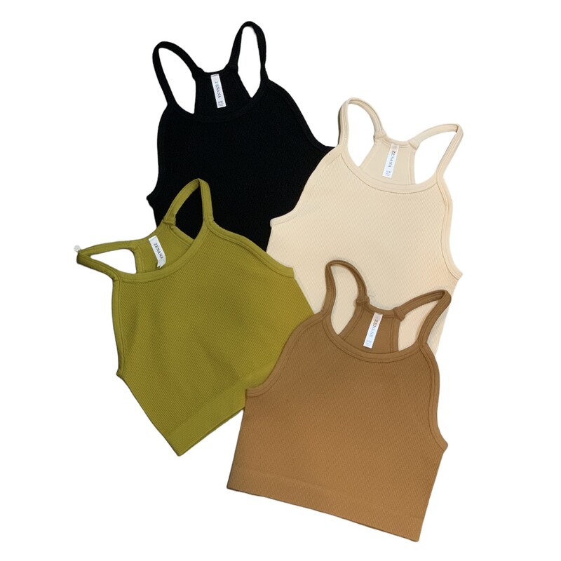 These adorable bralettes are made of a stretchy, breathable fabric! The haulter and razor back shape of these make them perfect for layering! Or, wear it on its own as a cami crop top! With endless uses, these bralettes are a closet staple!