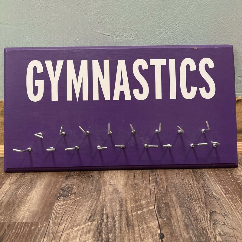Gymnastics Medal Hanger, Purple, Size: Home Decor