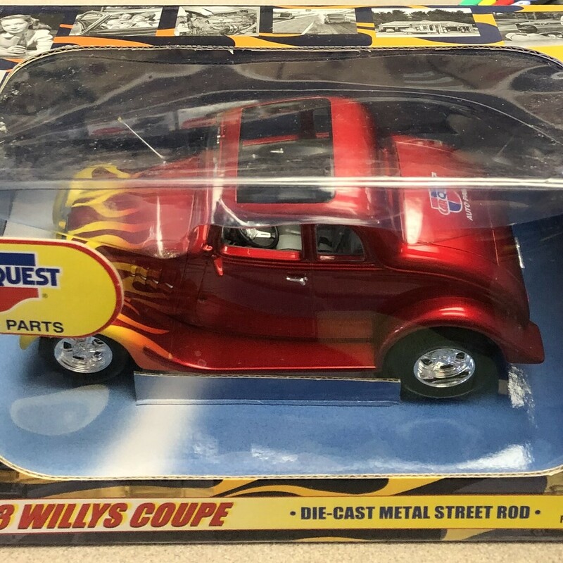 Car Quest 33 Willyscoupe, Red, Size: NEW