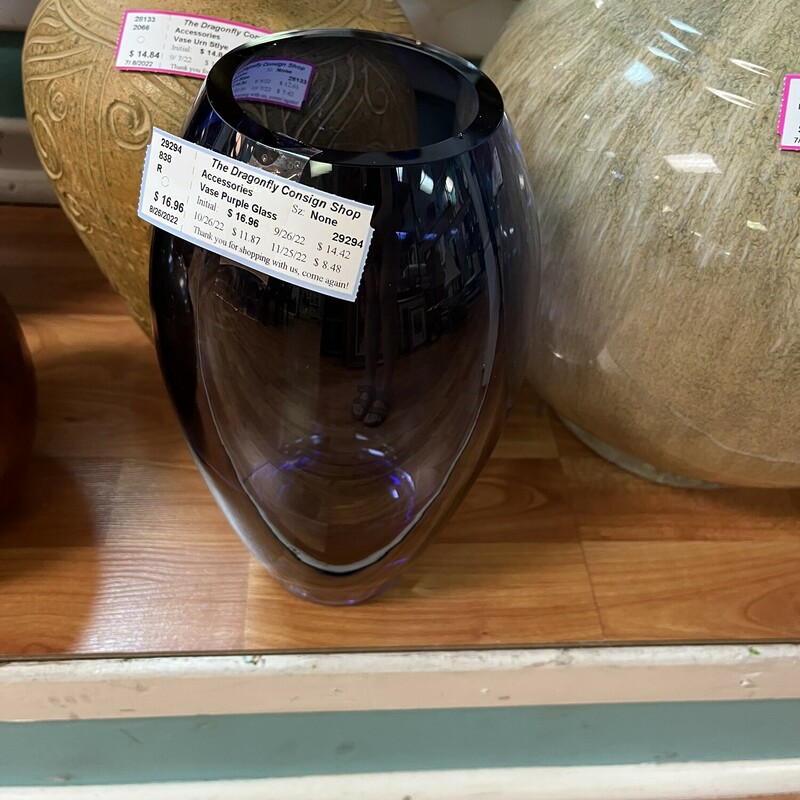 Vase Purple Glass