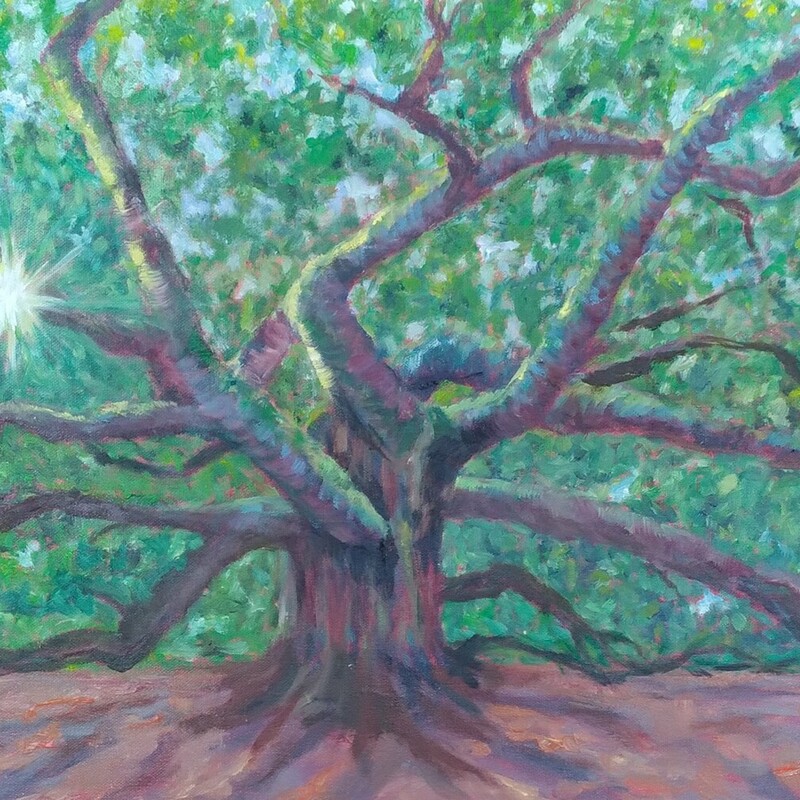 Angel Tree Charleston
Oil
Elizabeth Waitekus
15 x 30
Inspired by Blake's vision of a tree full of Angels