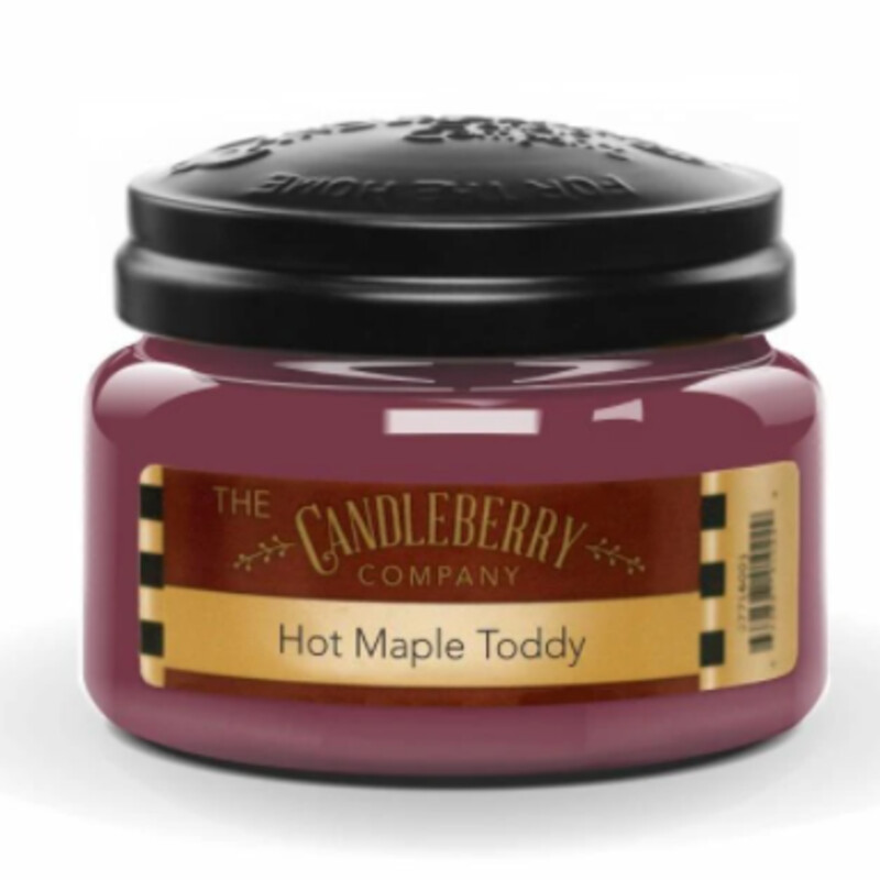 Hot Maple Toddy Candle
Maroon Size: 10oz/65hr
We describe Hot Maple Toddy ® as the Bourbon infused maple-honey concoction Grandma used to cure all ailments, in the days before medicine was readily available.  Warm spirits dashed with lemon juice, clove honey, a dash of cinnamon and Candleberry's®  top secret, special ingredient that makes this an absolutely explosive fragrance unduplicatable by any company in the world, combine to make an experience of utter happiness.  We top-secretively blend the 7-8 different fragrances that make this top seller, in house, which is why, no matter what you see hear or read, you will never find this kind of amazing performance in a maple toddy, hot toddy, Bourbon toddy, spiced apple toddy, toasty hot toddy or any other version of the name other companies have attempt to use in duplication, that can possibly compete,  Although many have attempted none compare.  Experience the true, Hot Maple Toddy® for yourself, in our 10 oz jar candle.