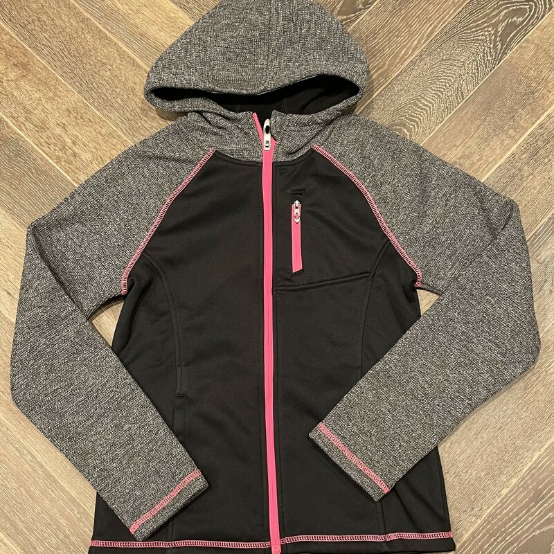 Spyder Zip Up Hoodie,
Black/Grey/Neon Pink
Size: 12-14Y
LIKE NEW CONDITION