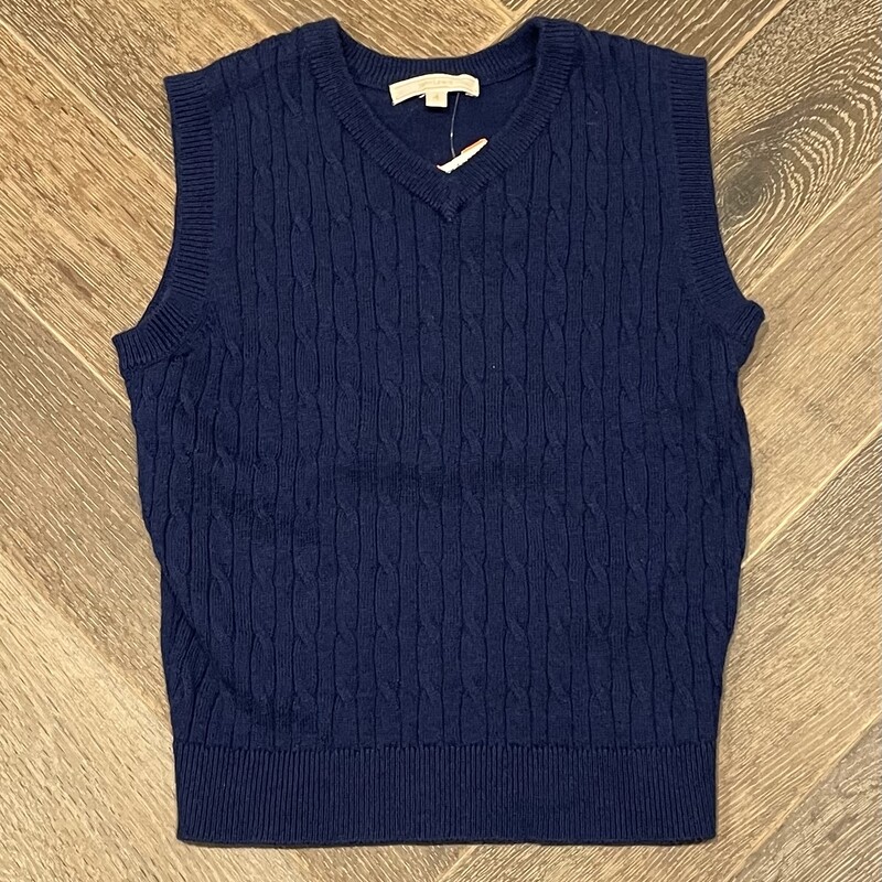 John Lewis Wool Blend Vest, Blue, Size: 4Y
55%Wool 45%Cotton