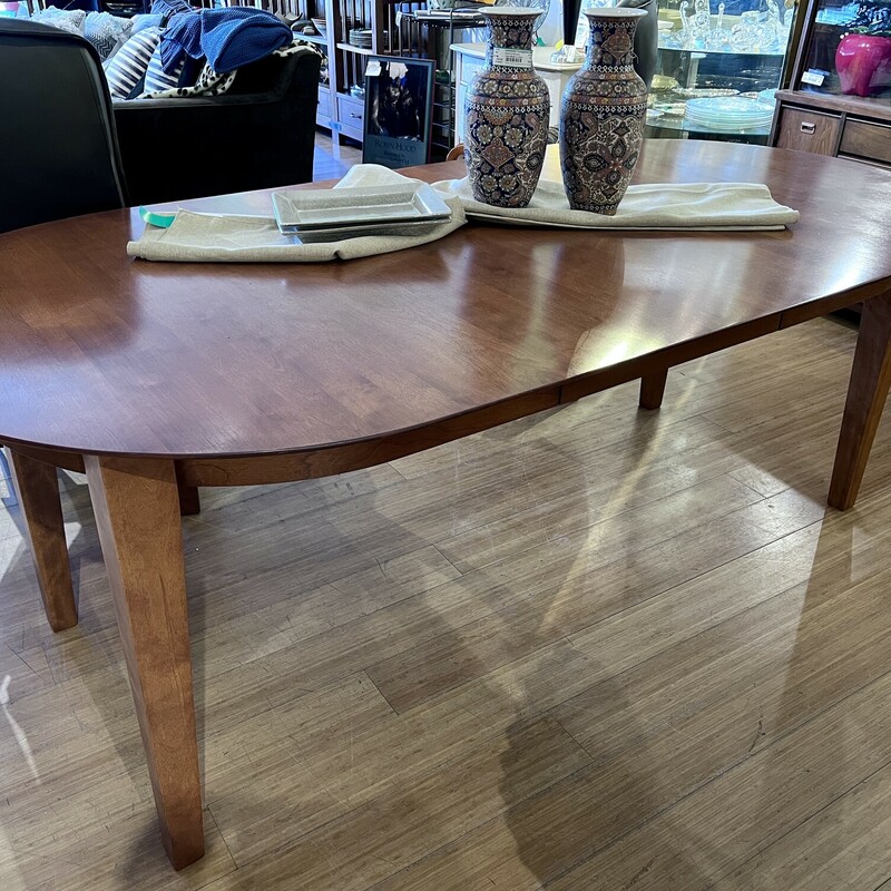 Table Dining Dinec, Cherry, Size: 42x83