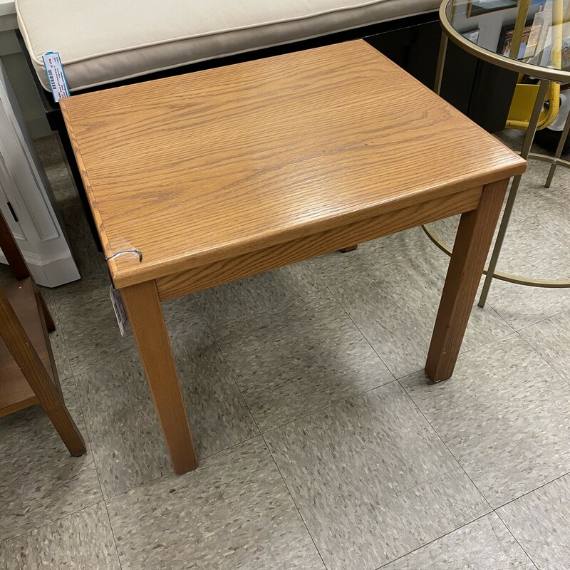 Parson Style Side Table, Dark Oak, Size: 20x24x20