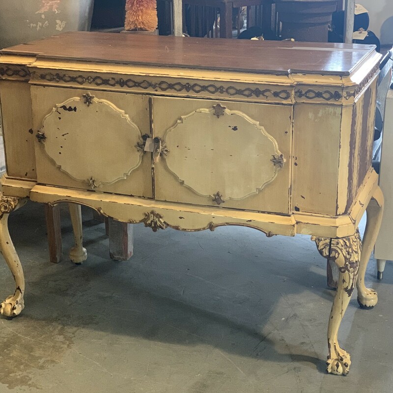 This gorgeous, french buffet has a truly one of a kind look! This piece is sure to stand out and give your home an elegant look!

Measurements:
Width: 48 Inches
Height: 38 Inches
Depth: 21.5 Inches