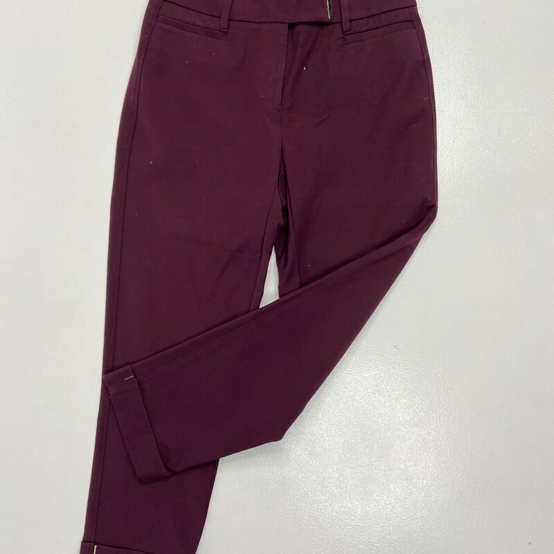 WHBM Slim Crop Pants, Size: 0, Color: Purpele