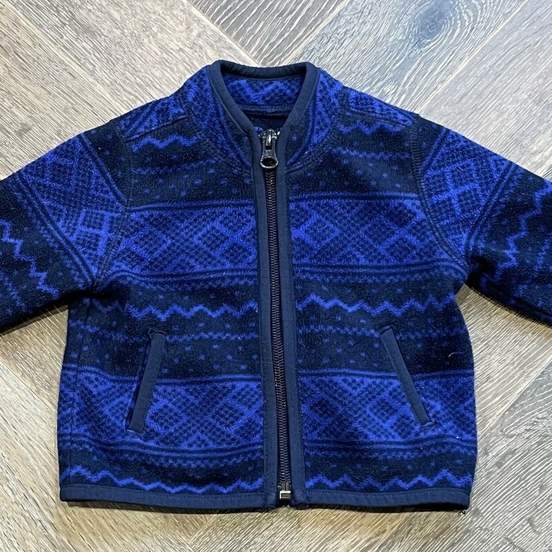 Gap Zip Sweater, Blue, Size: 3-6M