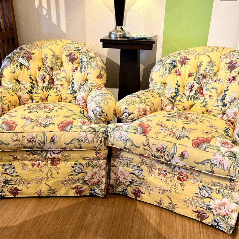 Chair Accent, Yellow, Size: 34x31x34