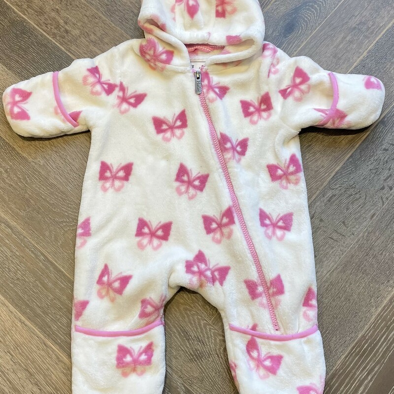 Hatley Bunting Suit, Pink/whi, Size: 6-9M