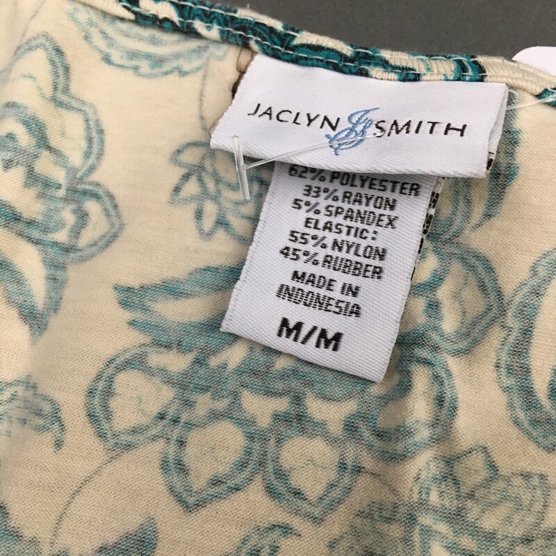 Jaqueline Smith Stretch, Pattern, Size: M<br />
 there is a thread pull on the front - priced as is to sell.<br />
5.2 oz
