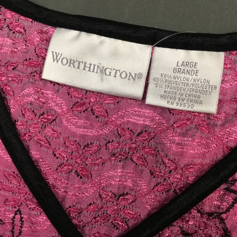 Worthington Nylon Poly, Pink, Size: L
3.9 oz