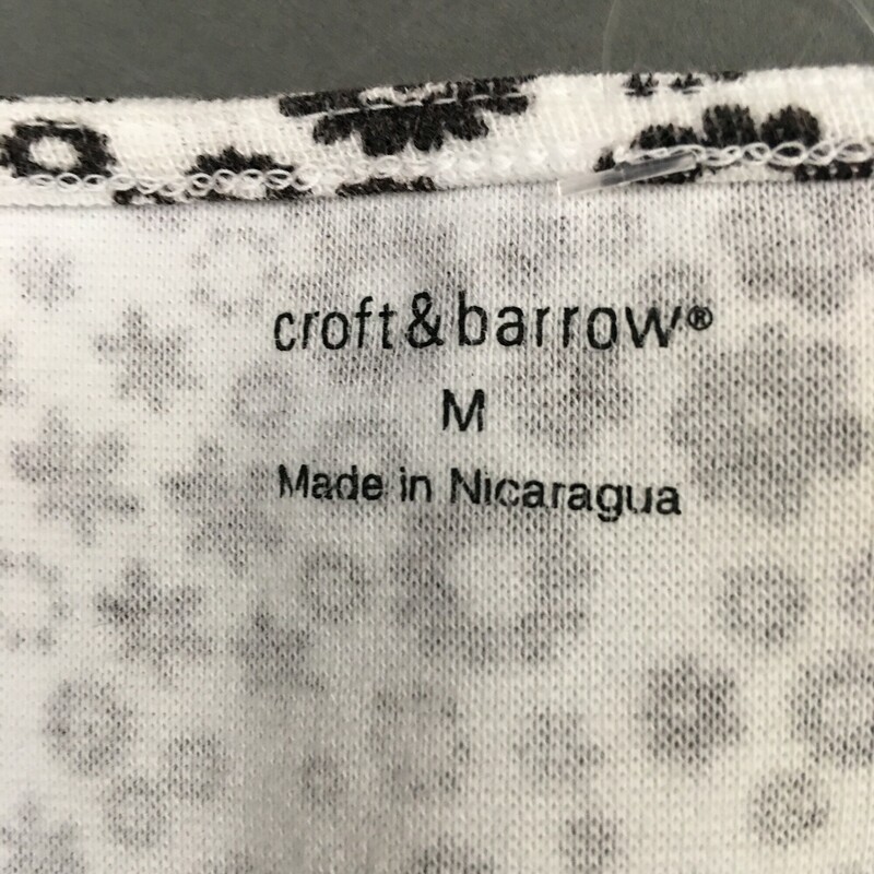 Croft & Barrow Blk/wht, Pattern, Size: M
5.1 oz