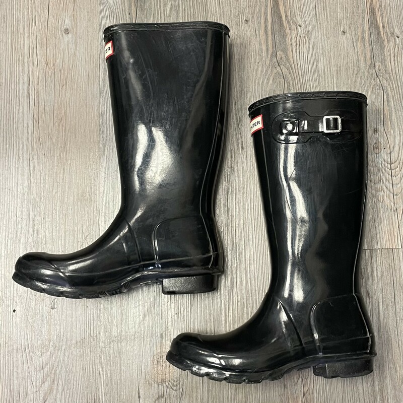 Hunter Tall Rain Boots, Black,
Size: 6Y (Ladies)