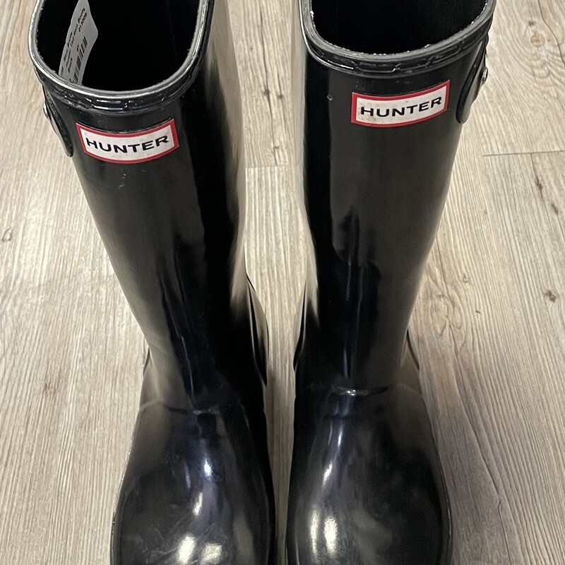 Hunter Tall Rain Boots, Black,
Size: 6Y (Ladies)