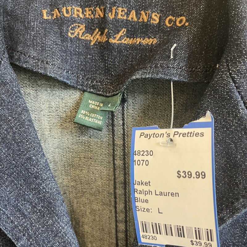Ralph Lauren, Blue, Size: L