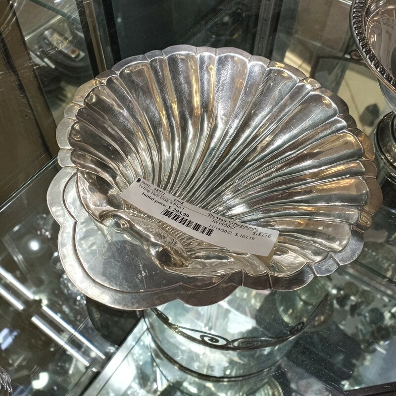 Solid Sterling silver 8 inch shell dish!!