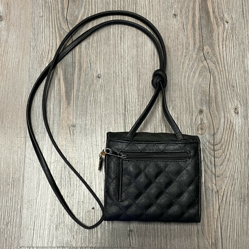 Mini Wallet Bag, Black, Size: Used