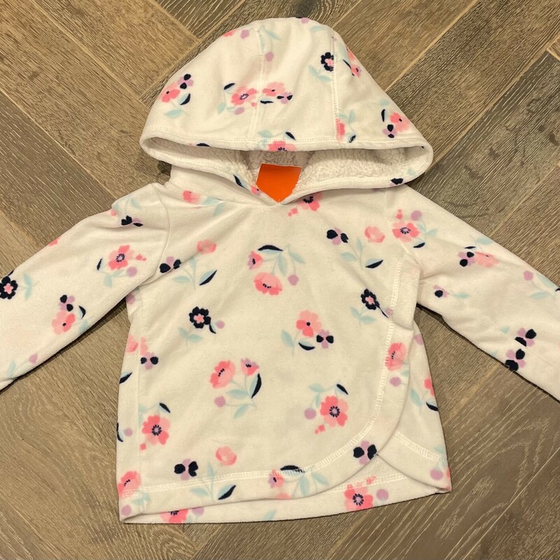 Carters Pullover Hoodie, Floral, Size: 24M