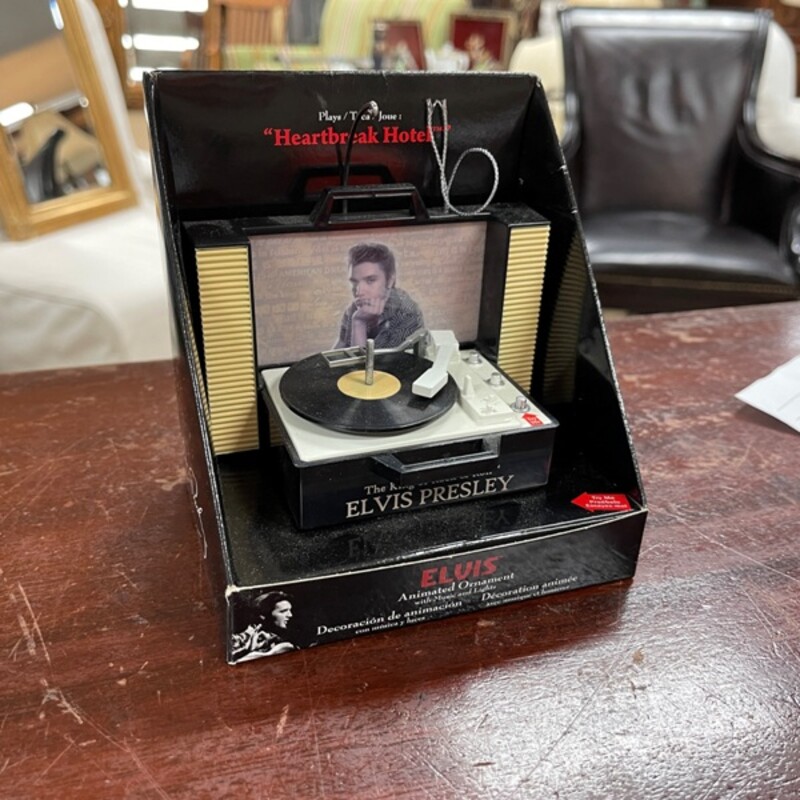 Elvis Record Player Ornam
