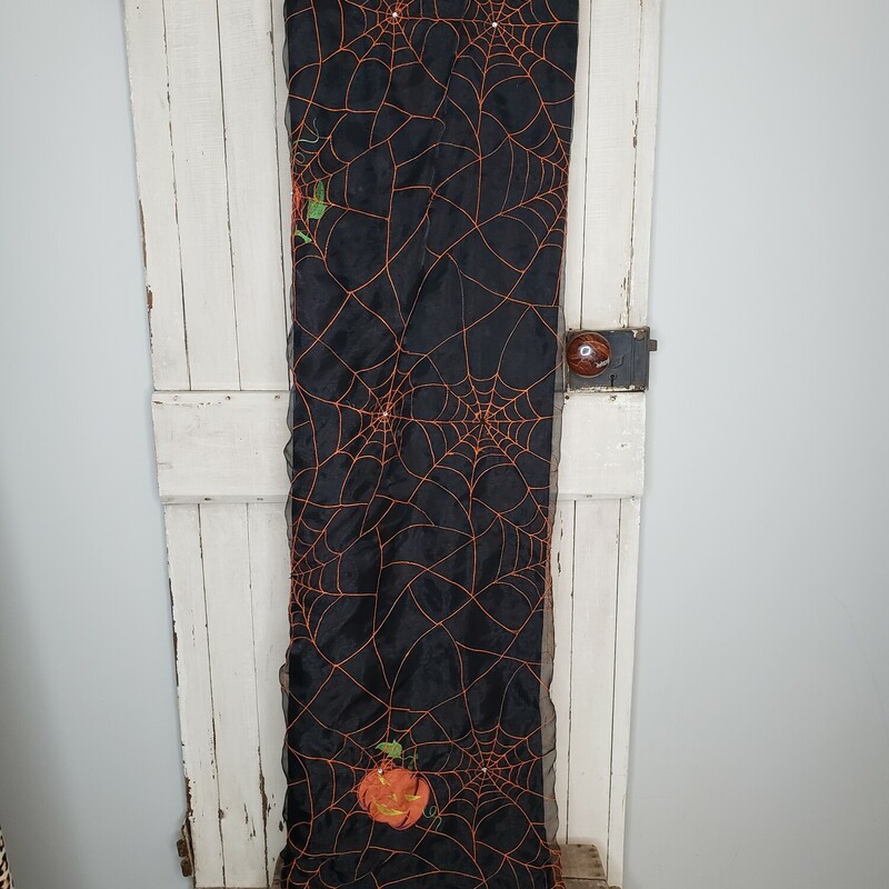 Halloween Tablecloth, Black, Size: 54x54