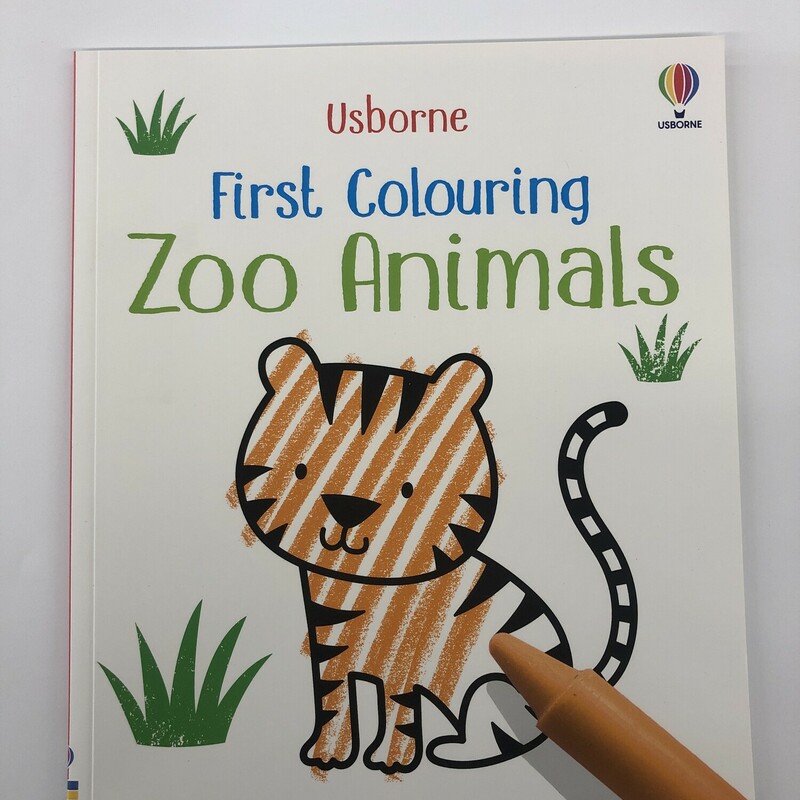 Colouring Zoo Animals, Size: Usborne, Item: NEW
