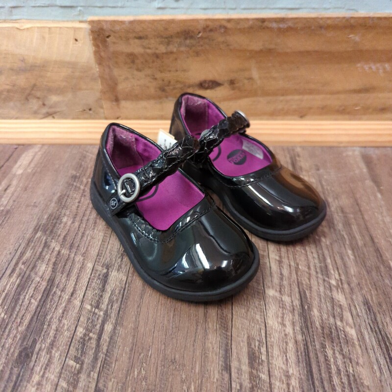 StrideRite Patent Mary Ja, Black, Size: Shoes 6