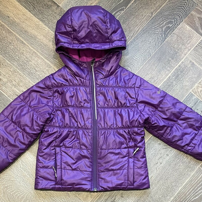 Columbia Omni Heat Jacket, Purple, Size: 8Y