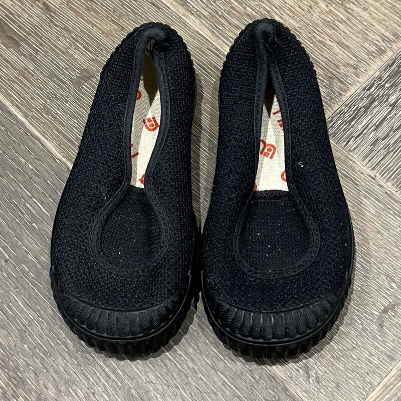 Slip On Shoes, Black, Size: 4T