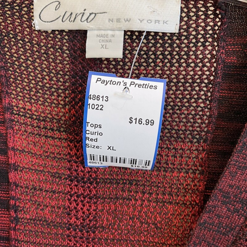 Curio, Red, Size: XL