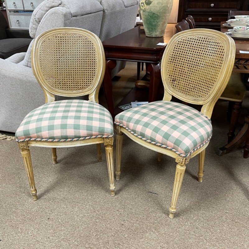 Cane Back Side Chairs