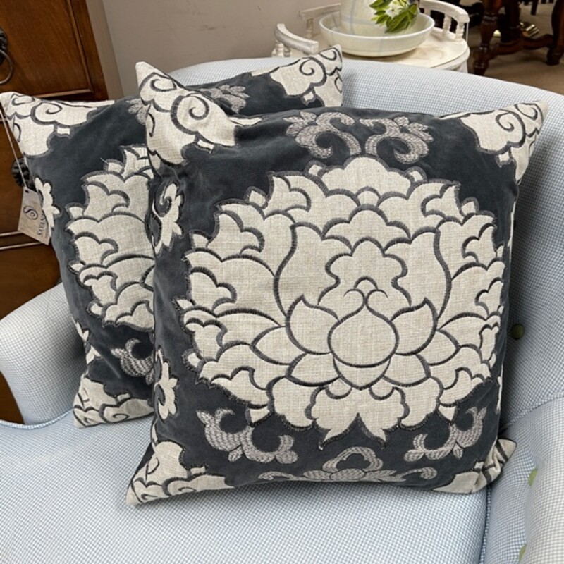 Velvet Floral Pillows